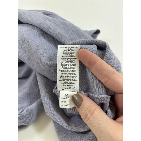 Nation LTD Mallory Flutter Sleeve T-Shirt Dress Light Purple Medium V-neck - Picture 9 of 12